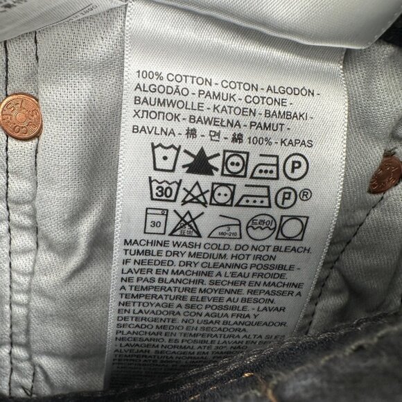 Levi's Men's 501 Jeans in Black size 33x29 100% Cotton Original Fit Straight Leg - Picture 11 of 11